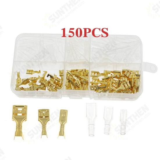 315PCS/270PCS/210PCS /150PCS Golden 2.8mm/4.8mm/6.3mm Terminal Explosion Box Combination