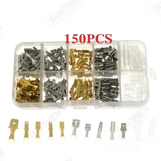 315PCS/270PCS/210PCS /150PCS Golden 2.8mm/4.8mm/6.3mm Terminal Explosion Box Combination