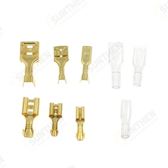 315PCS/270PCS/210PCS /150PCS Golden 2.8mm/4.8mm/6.3mm Terminal Explosion Box Combination