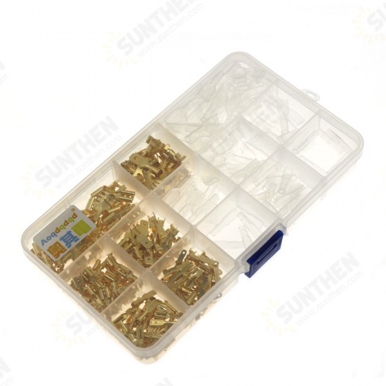 315PCS/270PCS/210PCS /150PCS Golden 2.8mm/4.8mm/6.3mm Terminal Explosion Box Combination