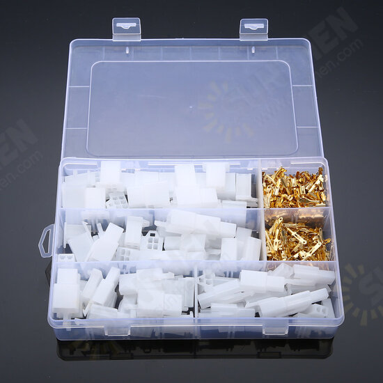 40 Set Practical Auto Electrical 2 3 4 6 Pin 2.8 mm Wire Terminal Connector with Fixed Hook Male Female Terminals Housing Mayitr