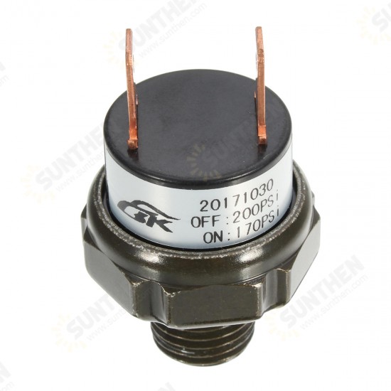 Air Compressor Tank Pressure Switch 170 Psi On-200 Psi Off Air Ride Suspension Air Compressor Tank Pressure Switch 170 Psi On-200 Psi Off Air Ride Suspension