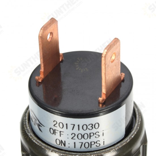 Air Compressor Tank Pressure Switch 170 Psi On-200 Psi Off Air Ride Suspension Air Compressor Tank Pressure Switch 170 Psi On-200 Psi Off Air Ride Suspension