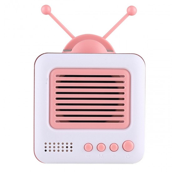 Bluetooth Speaker Retro TV-shaped Stand Mini Speaker Bluetooth Stereo HIFI Sound