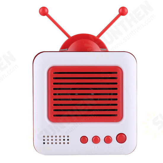 Bluetooth Speaker Retro TV-shaped Stand Mini Speaker Bluetooth Stereo HIFI Sound