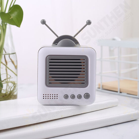 Bluetooth Speaker Retro TV-shaped Stand Mini Speaker Bluetooth Stereo HIFI Sound