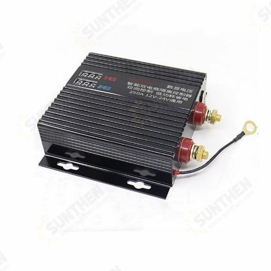 Car Dual Battery Isolator 200A 150A 12V-24V RV Retrofit Dual Battery Protector