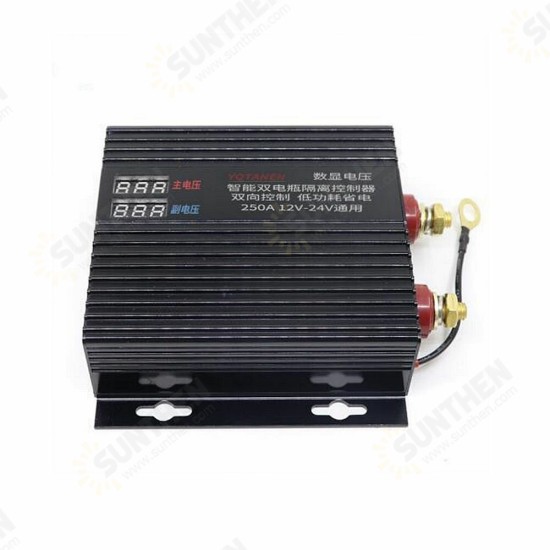 Car Dual Battery Isolator 200A 150A 12V-24V RV Retrofit Dual Battery Protector