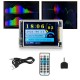 Color Voice Control Level Light Music Spectrum Audio Rhythm Light Festival Reminder Clock LCD Screen 73*48*18mm