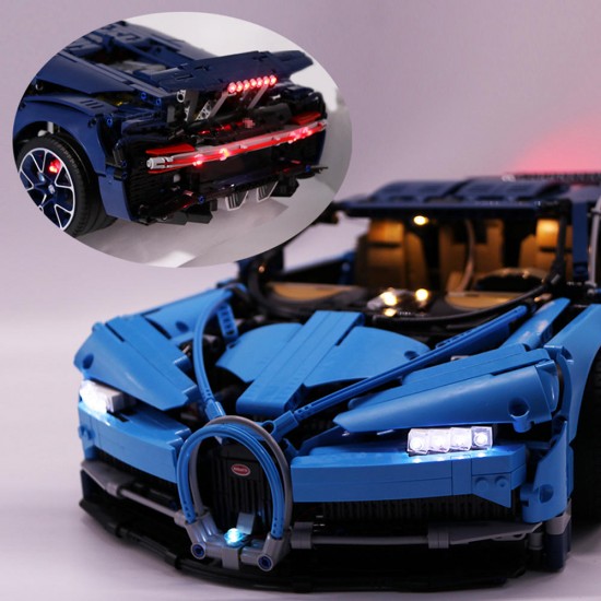 DIY LED Light Kit Only For LEGO 42083 Bugatti Chiron Technic Set DIY Car KitLuminous Blocks Rc Car Parts
