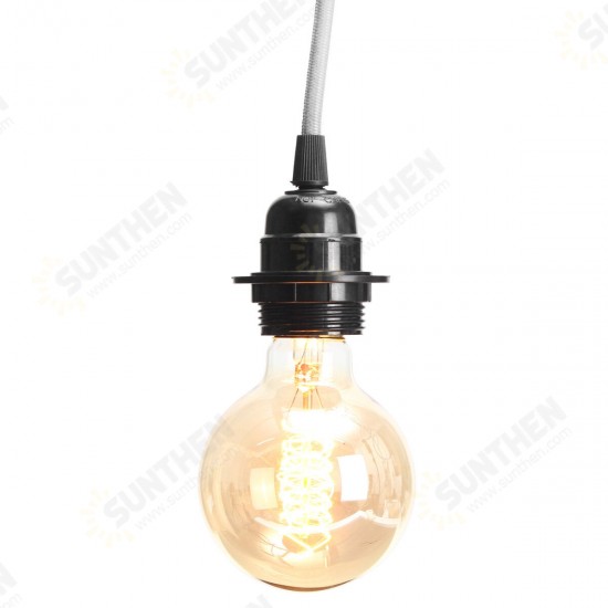 E27/E26 Edison Retro Lamp Cap American Standard Three Plug Switch Lamp Cap 110v-220v 4.5m