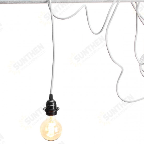 E27/E26 Edison Retro Lamp Cap American Standard Three Plug Switch Lamp Cap 110v-220v 4.5m