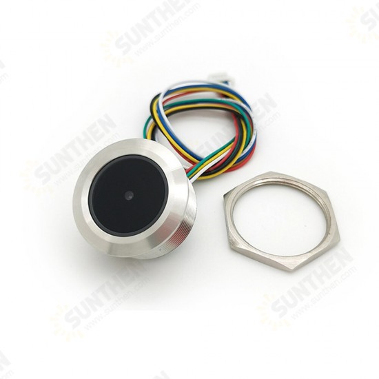 GM861 Circular Barcode QR Code Scanning and Recognition Module 1D/2D Code Reader with LED Indicator Light Threaded Shell