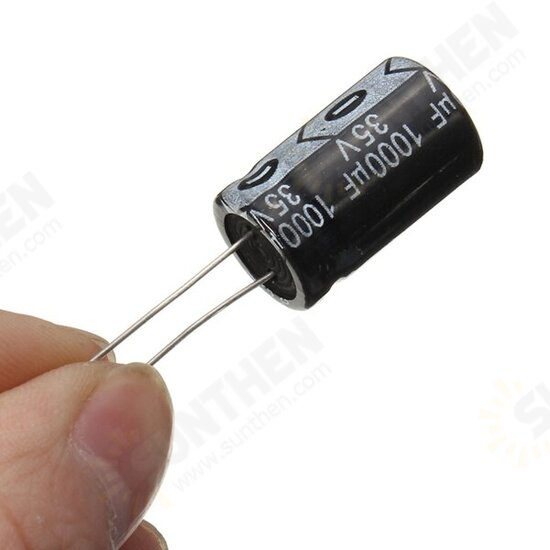 10pcs 35V 1000uF Electrolytic Capacitor Low ESR 13 x 20mm