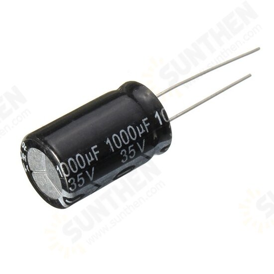 10pcs 35V 1000uF Electrolytic Capacitor Low ESR 13 x 20mm