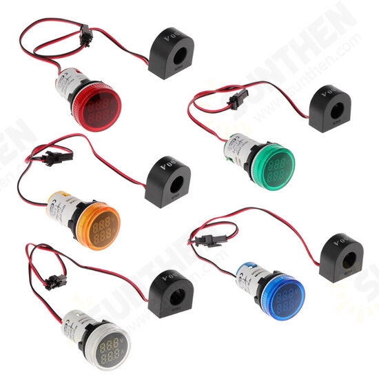 2in1 22mm AC50-500V 0-100A Amp Voltmeter Ammeter Voltage Current Meter With CT Au23 2in1 22mm AC50-500V 0-100A Amp Voltmeter Ammeter Voltage Current Meter With CT Au23