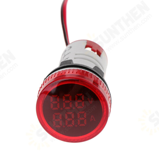 2in1 22mm AC50-500V 0-100A Amp Voltmeter Ammeter Voltage Current Meter With CT Au23 2in1 22mm AC50-500V 0-100A Amp Voltmeter Ammeter Voltage Current Meter With CT Au23