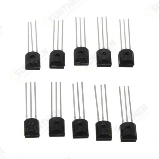 600Pcs TO-92 NPN PNP Bipolar Transistor 15 Value Assortment Kit