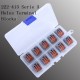 10Pcs 222-413 Serie 3 Holes Terminal Blocks Safe and Fast Insulation for Decoration Lamps with Plastic Box