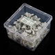 50/100Pcs 3.5-25mm Network Cable Nails Steel Nails Network Cable Trough Line Clips Sub-clamps with Plastic Box