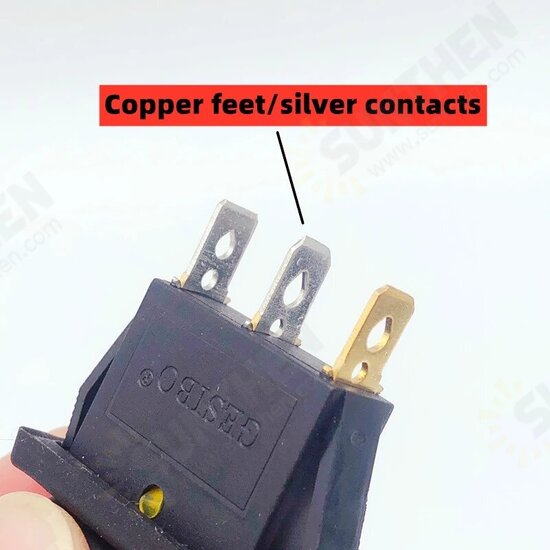 KCD3 2/3 Position 3Pin ON-OFF/ON-OFF-ON 15A 250V AC/20A 125V AC Light Waterproof Rocker Power Switch with LED Button Switch