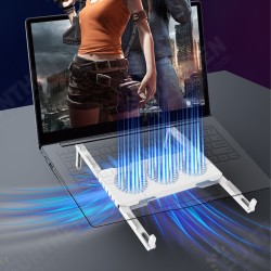 Laptop Radiator Portable Storage Three Core Fan Cooling Base RGB Light Emitting Computer Bracket Laptop Radiator Portable Storage Three Core Fan Cooling Base RGB Light Emitting Computer Bracket