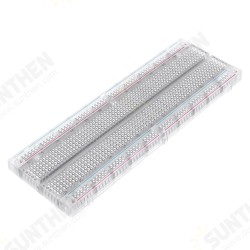 MB-102 MB102 Transparent Breadboard 830 Point Solderless PCB Bread Board Test Develop DIY MB-102 MB102 Transparent Breadboard 830 Point Solderless PCB Bread Board Test Develop DIY