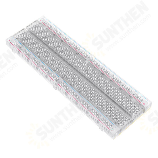 MB-102 MB102 Transparent Breadboard 830 Point Solderless PCB Bread Board Test Develop DIY