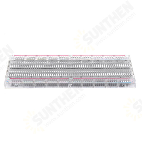 MB-102 MB102 Transparent Breadboard 830 Point Solderless PCB Bread Board Test Develop DIY MB-102 MB102 Transparent Breadboard 830 Point Solderless PCB Bread Board Test Develop DIY