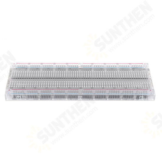 MB-102 MB102 Transparent Breadboard 830 Point Solderless PCB Bread Board Test Develop DIY