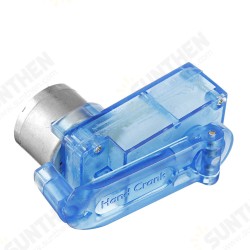 Mini Emergency Hand-cranked Dynamotor Charger Portable Hand-cranked Generator 3V 5V for Diy Electronic Production with Two Clip Lines Mini Emergency Hand-cranked Dynamotor Charger Portable Hand-cranked Generator 3V 5V for Diy Electronic Production with Two Clip Lines