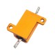 RX24 10W 15R 15RJ Metal Aluminum Case High Power Resistor Golden Metal Shell Case Heatsink Resistance Resistor