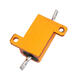 RX24 10W 15R 15RJ Metal Aluminum Case High Power Resistor Golden Metal Shell Case Heatsink Resistance Resistor