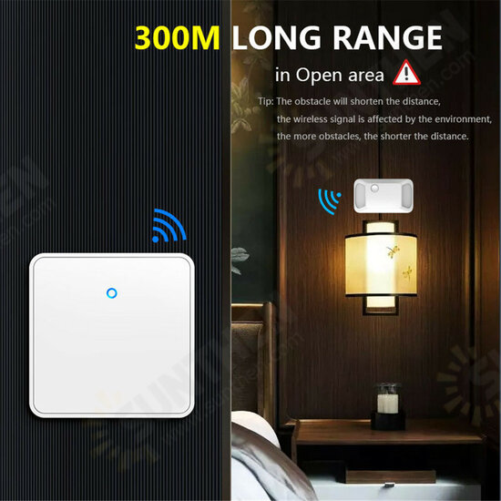 H9 White 433Mhz 300M White RF Remote Controller