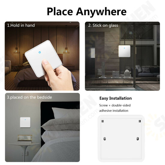 H9 White 433Mhz 300M White RF Remote Controller