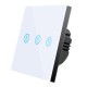 White Smart Wireless Touch Switch Light 433MHZ Wall RF Remote Control Glass Screen Wall Panel 110V 220V LED Lamp