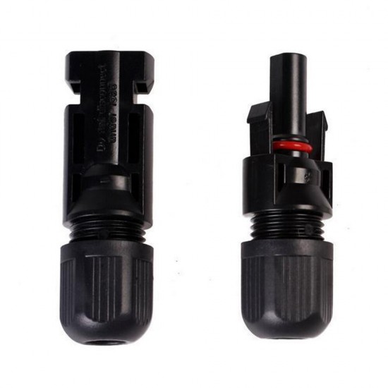 Solar Panel Connector Male and Female 30A DC1000V Pair Plug Cable Connector for Photovoltaic Module System