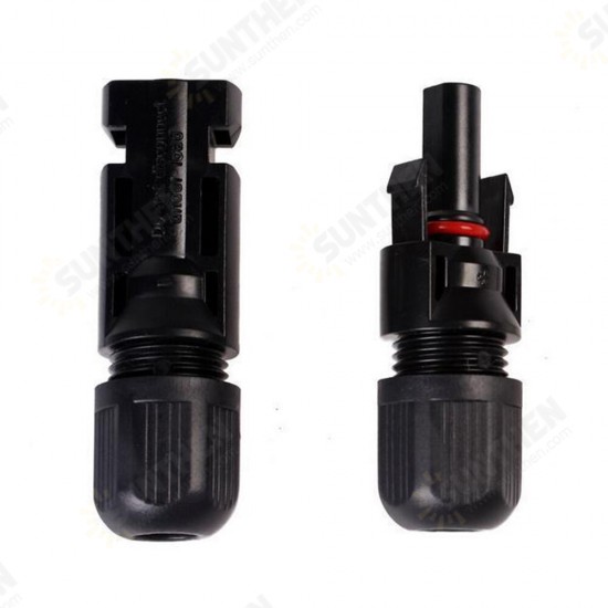 Solar Panel Connector Male and Female 30A DC1000V Pair Plug Cable Connector for Photovoltaic Module System