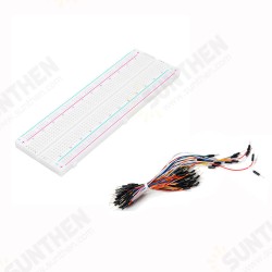 Test Develop DIY 830 Point Solderless PCB Breadboard with 65pcs Male To Male Breadboard Wires Jumper Cable Dupont Wire Bread Board Wires Test Develop DIY 830 Point Solderless PCB Breadboard with 65pcs Male To Male Breadboard Wires Jumper Cable Dupont Wire Bread Board Wires