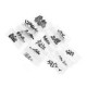 Total 1200pcs Tactile Tact Mini Push Button Switch Packet Micro Switch Bags 12 Types Each 100pcs SMD/2/3/Lateral Pins/Horizontal