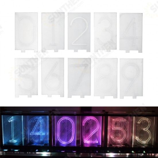 Upgrade Acrylic Boldfaced Word Production Kit For Color RGB Glow Tube Clock LED Music Spectrum 1863137 1863139