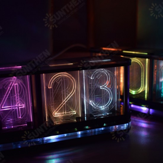 Upgrade Acrylic Boldfaced Word Production Kit For Color RGB Glow Tube Clock LED Music Spectrum 1863137 1863139