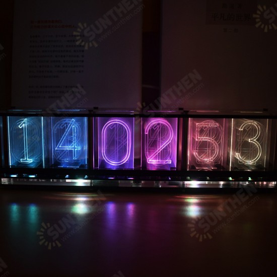 Upgrade Acrylic Boldfaced Word Production Kit For Color RGB Glow Tube Clock LED Music Spectrum 1863137 1863139