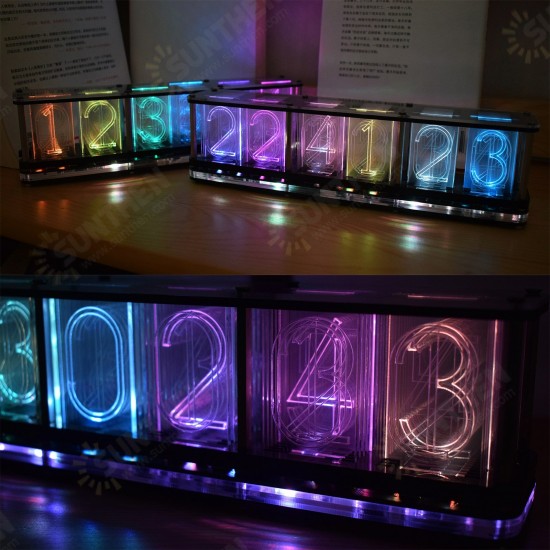 Upgrade Acrylic Boldfaced Word Production Kit For Color RGB Glow Tube Clock LED Music Spectrum 1863137 1863139