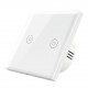 White Touch Tempered Glass European Regulations Smart Light Wall Switch Panel Home Hotel Villa Smart Home