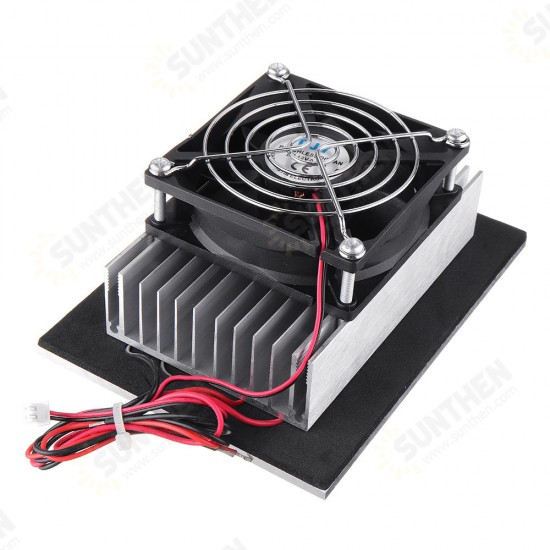 XD-2047 12V 120W Electronic Semiconductor Refrigeration Small Air Conditioner Micro Cooling System Space Radiator Refrigerator