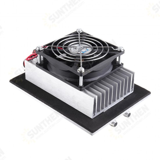 XD-2047 12V 120W Electronic Semiconductor Refrigeration Small Air Conditioner Micro Cooling System Space Radiator Refrigerator