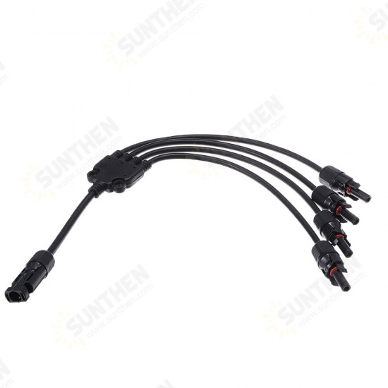 Y Branch MC4 Solar Panel Adaptor Cable Connector(1, M/FFFF and F/MMMM)