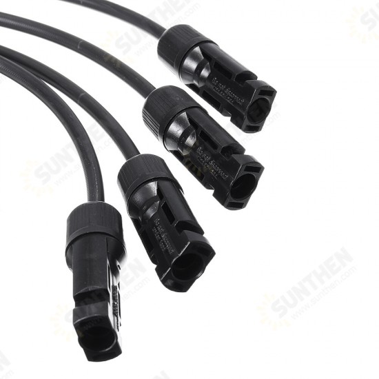 Y Branch MC4 Solar Panel Adaptor Cable Connector(1, M/FFFF and F/MMMM)