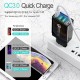 4-Ports USB Charger QC3.0 AFC FCP Fast Charging Wall Charger Adapter EU/US/UK Plug For iPhone 13 Pro For Samsung For OnePlus 9 Pro Xiaomi